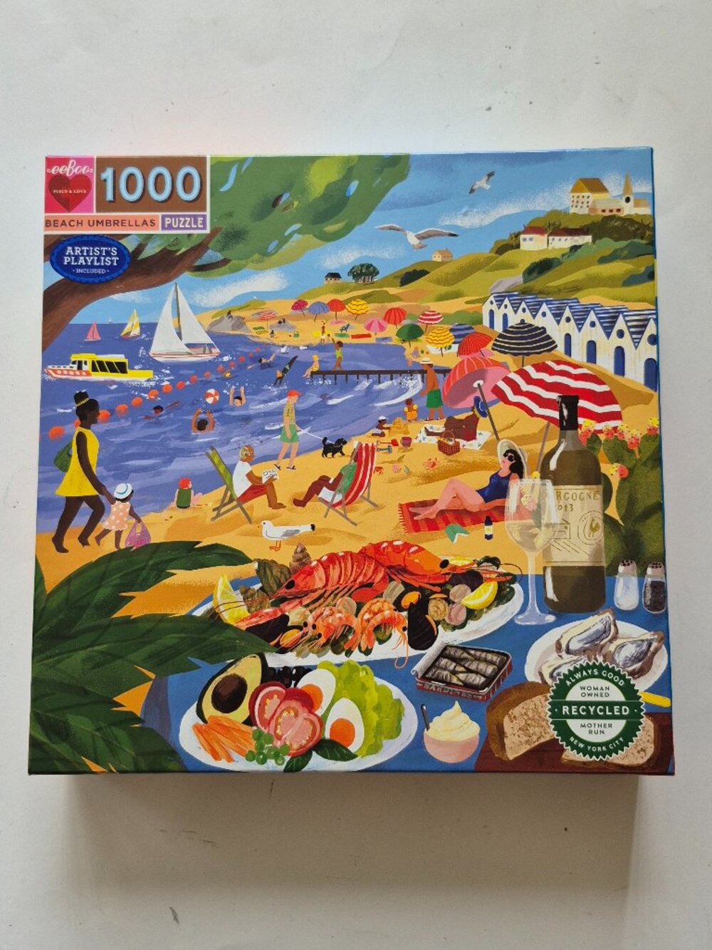 1000 Piece " Beach Umbrellas" Jigsaw Puzzle
